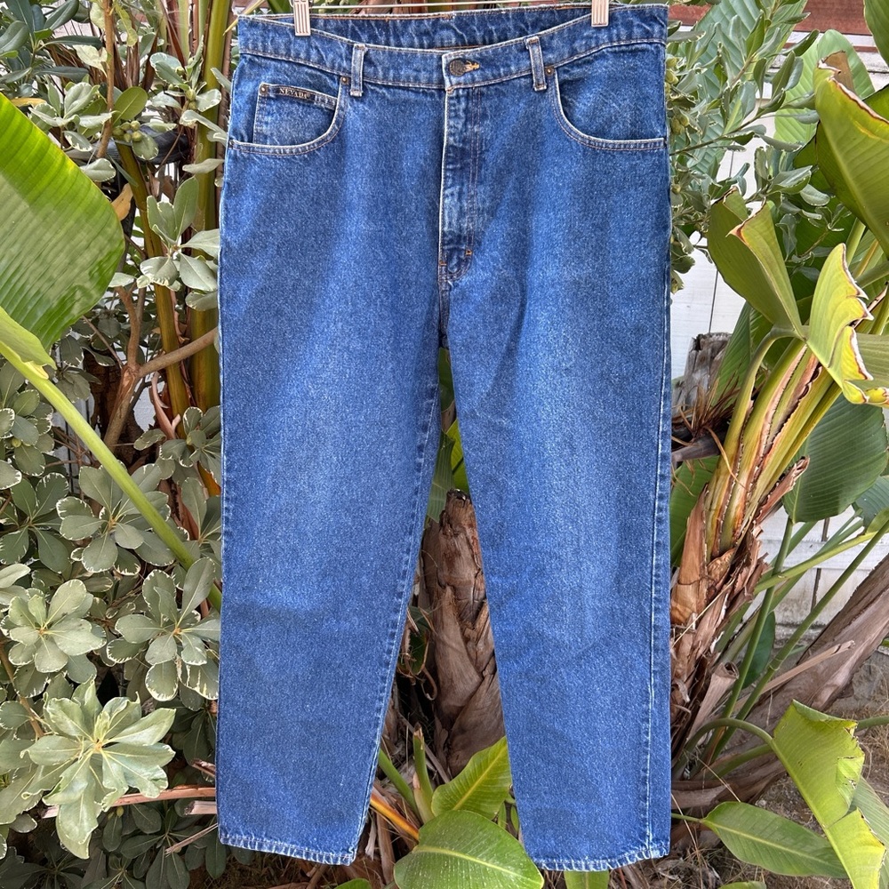 Vintage 90s Nevada Jeans 36x30 (Fits 36x28) Blue Denim Made in Mexico